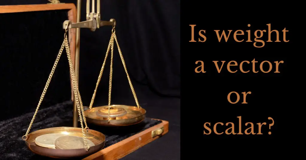 Is weight a vector or scalar - blog banner