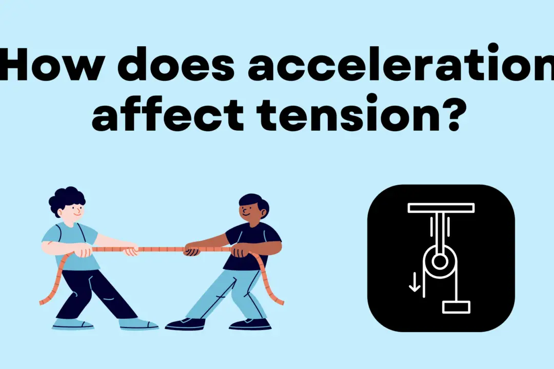 How does acceleration affect tension